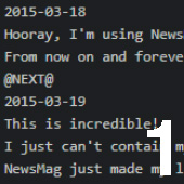 NewsMag input